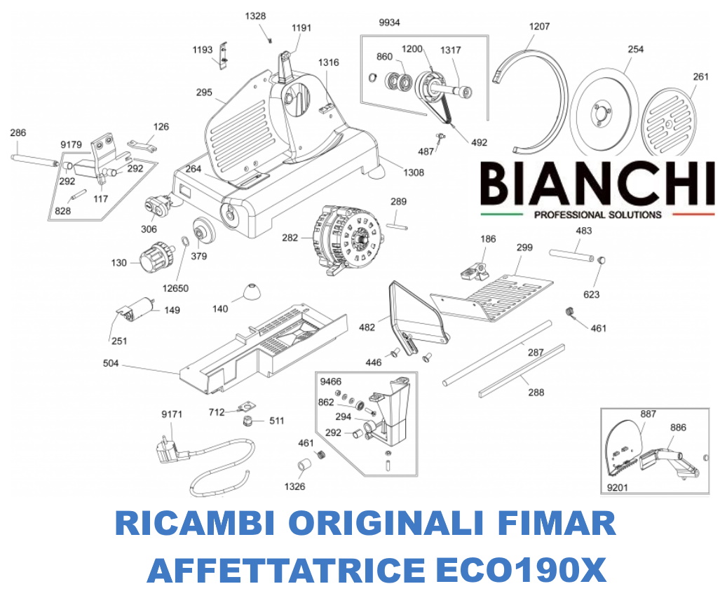 Esploso ricambi per Affettatrici  <a class=